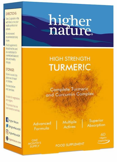 Higher Nature Turmeric, 60 Capsules