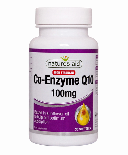 Natures Aid CO-Q-10 100mg, 30 Softgels
