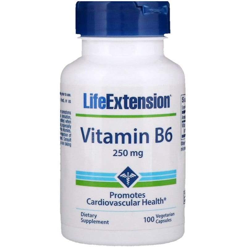 Vitamin B6, 250mg - 100 vcaps