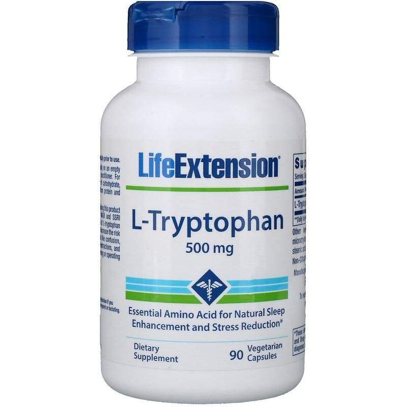 L-Tryptophan, 500mg - 90 vcaps