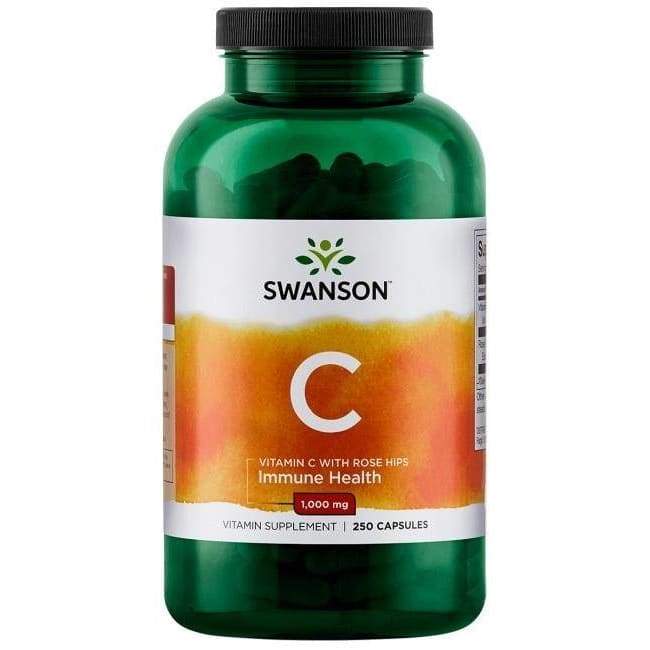 Vitamin C with Rose Hips Extract, 1000mg - 250 caps
