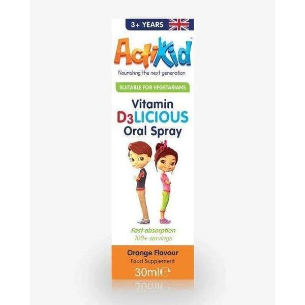 Vitamin D3LICIOUS Oral Spray, Orange - 30 ml.