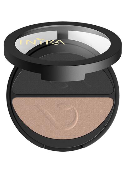 Inika Pressed Mineral Eye Shadow Duo Platinum Steel