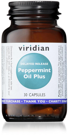 Viridian Delayed Release Peppermint, 30 Capsules