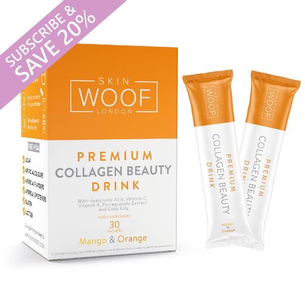 SKIN WOOF COLLAGEN BEAUTY DRINK 30 SACHETS (MANGO & ORANGE) MONTHLY SUBSCRIPTION