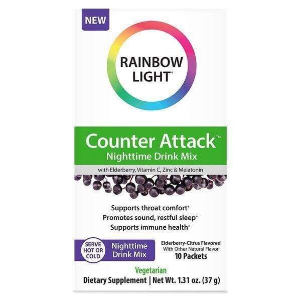 Counter Attack - Nighttime Drink Mix, Elderberry Citrus - 10 packets