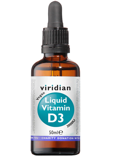 Viridian Liquid Vitamin D3 Drops 2000IU 50ml
