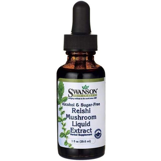 Reishi Mushroom Liquid Extract, Alcohol- & Sugar-Free - 29 ml.