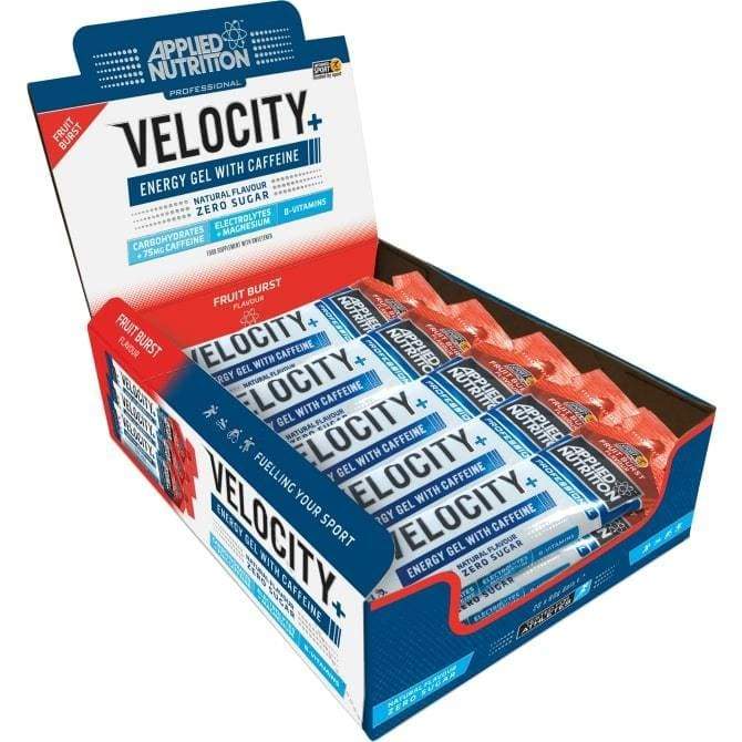 Velocity+ Energy Gel with Caffeine, Fruit Burst - 20 x 60g