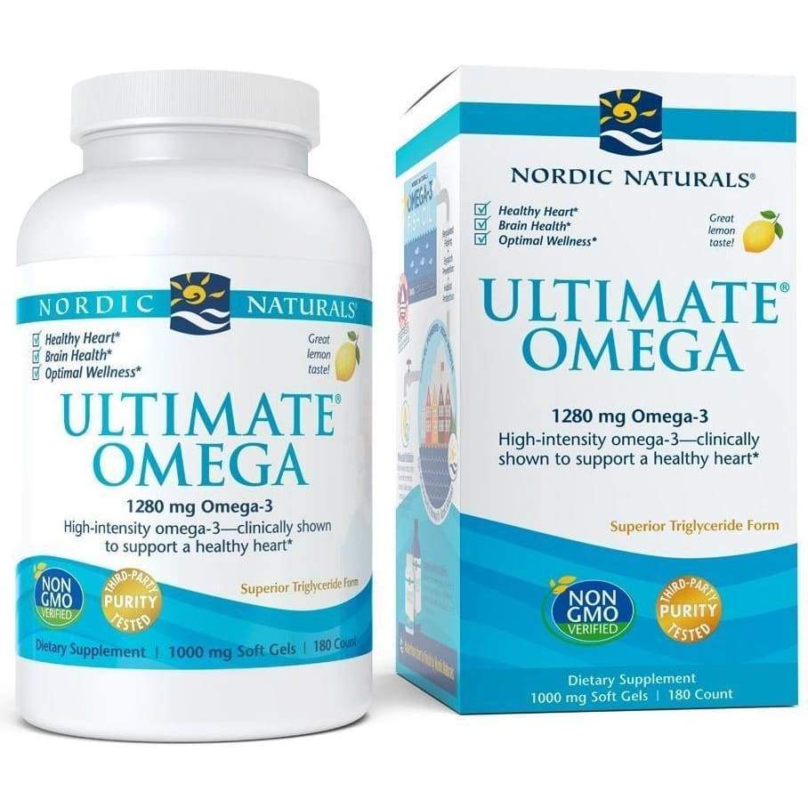 Ultimate Omega, 1280mg Lemon Flavor - 180 softgels