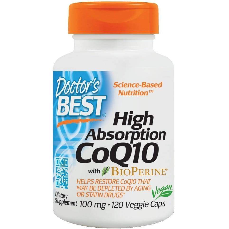 High Absorption CoQ10 with BioPerine, 100mg - 120 vcaps