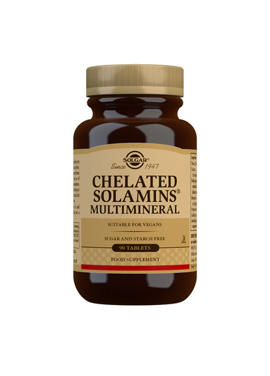 Solgar Chelated Solamins Multimineral, 90 Tablets