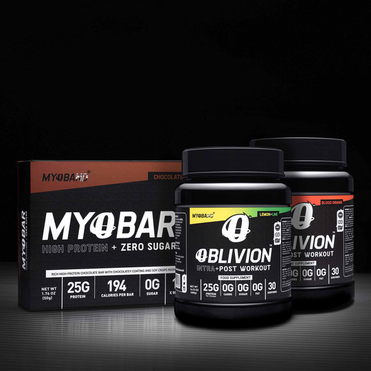 Two Oblivions Plus FREE box of MYOBARS, Lemon and Lime / Blood Orange
