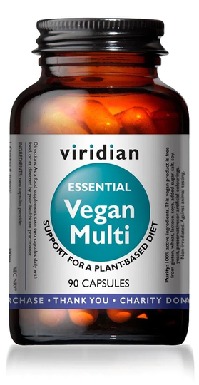 Viridian Essential Vegan Multi, 90 Capsules