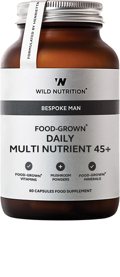 Wild Nutrition Ltd Food-Grown Daily Multi Nutrient 45+ (Men), 60 VCapsules