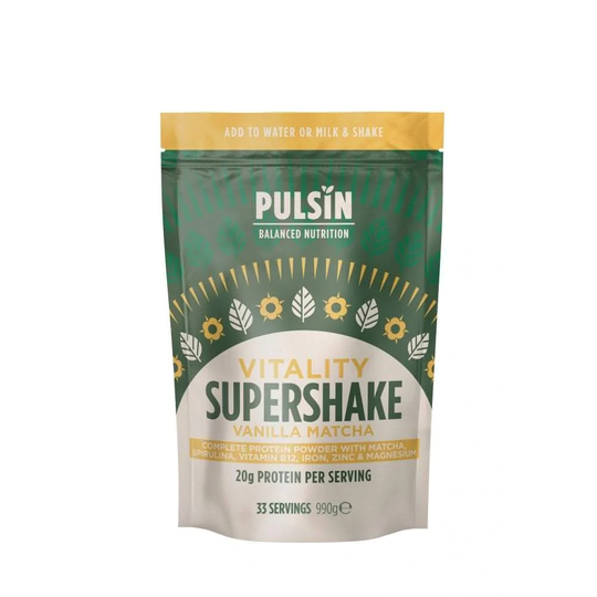 Pulsin Vitality Supershake Vanilla Matcha, 990gr
