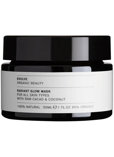Evolve Raw Cacao & Coconut Radiant Glow Mask Travel 30ml