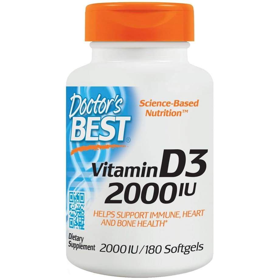 Vitamin D3, 2000 IU - 180 softgels