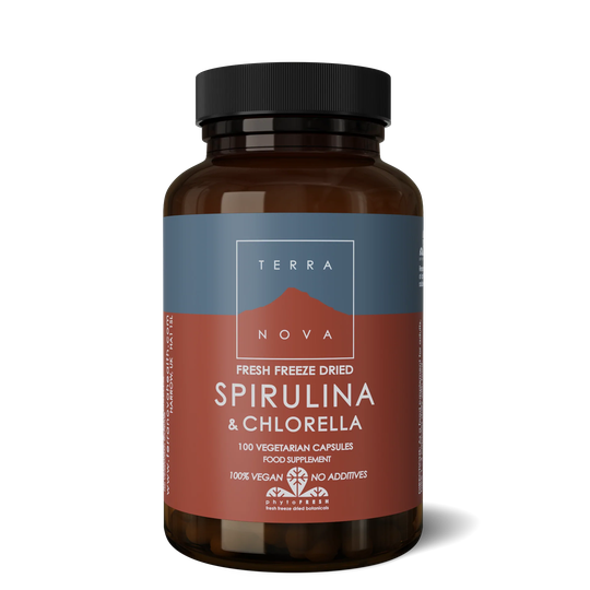 Terranova Spirulina & Chlorella 500mg, 100 VCapsules