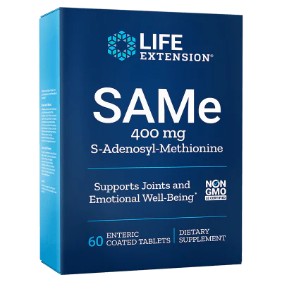 Life Extension SAMe 400mg, 60 Tablets
